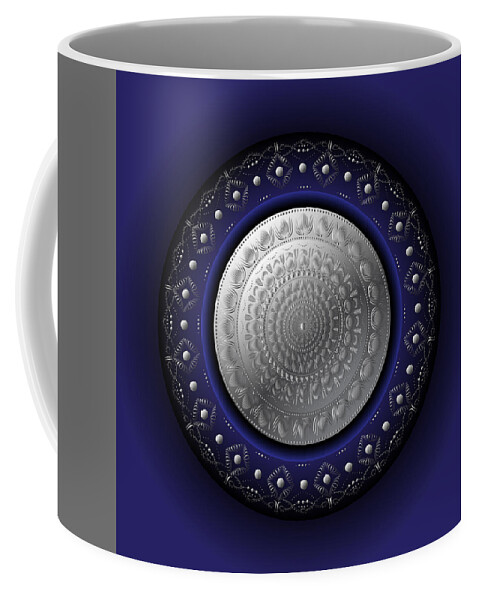 Mandala Coffee Mug featuring the digital art Circumplexical No 3768 by Alan Bennington