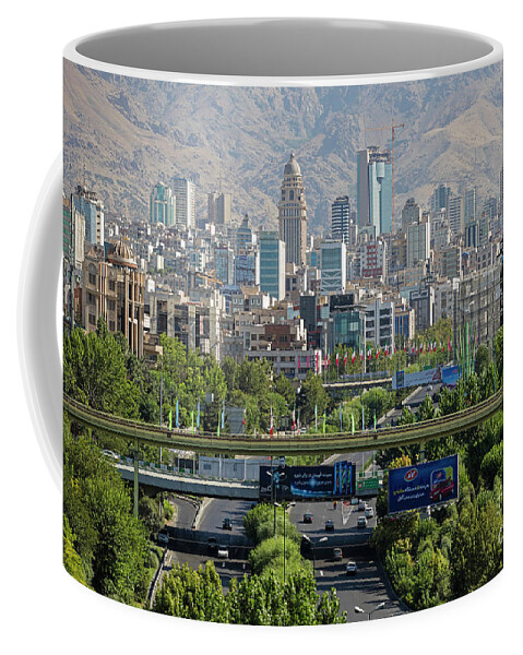 Expressway Coffee Mug featuring the photograph City Tehran, Iran by Arterra Picture Library