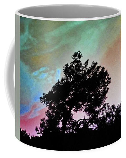 Tree Coffee Mug featuring the photograph Classic Leaning Tree by Andrew Lawrence