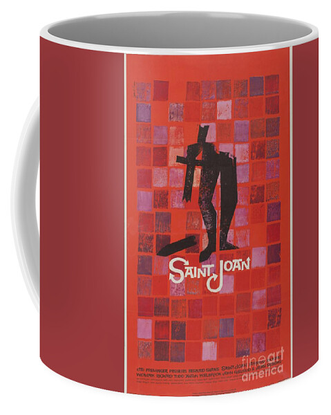 Saint Coffee Mug featuring the painting Classic Movie Poster - Saint Joan by Esoterica Art Agency