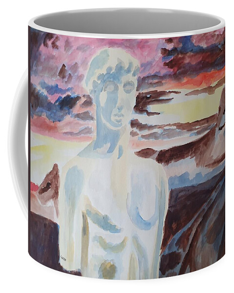 Masterpiece Paintings Coffee Mug featuring the painting Classical Sunset by Enrico Garff