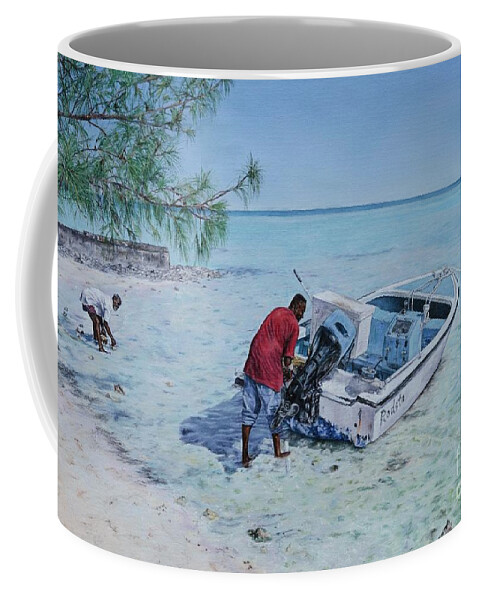 Roshanne Coffee Mug featuring the painting Clear Day by Roshanne Minnis-Eyma