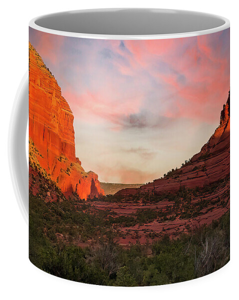  Coffee Mug featuring the photograph Climbing Bell Rock by Al Judge