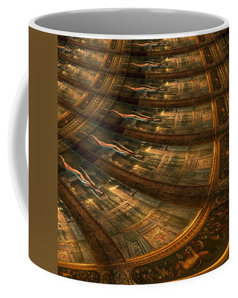 Naked Coffee Mug featuring the digital art Clio's Road To Knowledge by Stephane Poirier