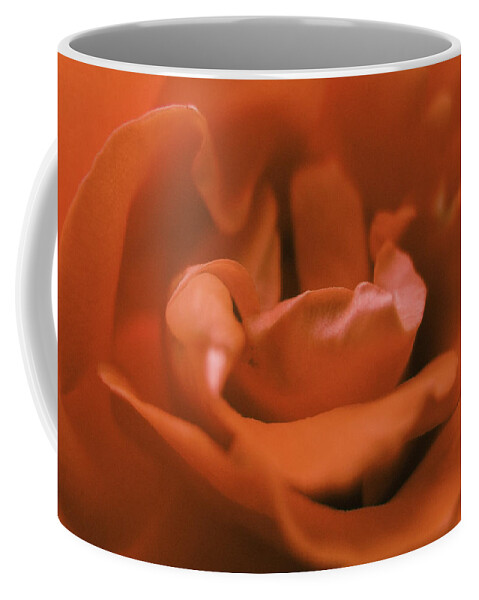 Abstract Coffee Mug featuring the photograph Close-up Rose Flower by Martin Vorel Minimalist Photography