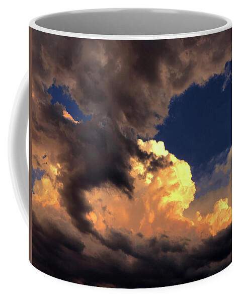 Clouds Coffee Mug featuring the photograph Cloudscape thunder head by Steve Karol