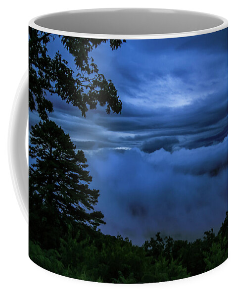 Blue Ridge Parkway Coffee Mug featuring the photograph Cloudy Sunrise by Deb Beausoleil
