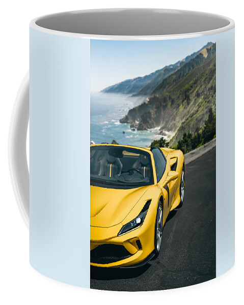 Ferrari Coffee Mug featuring the photograph Coastal Cruiser by David Whitaker