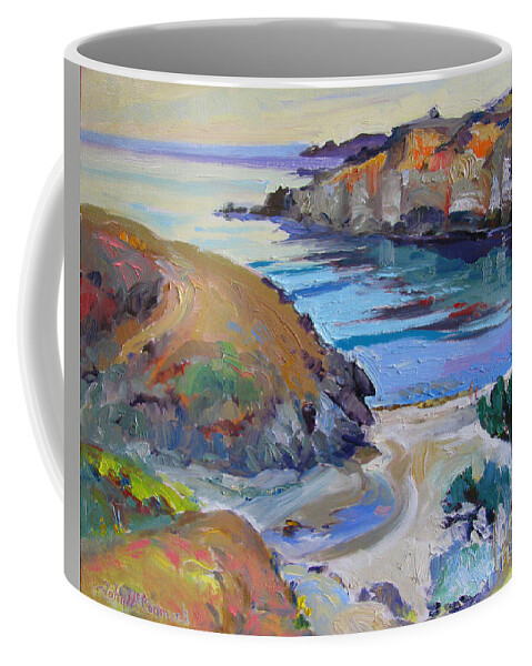 Sonoma Coast Coffee Mug featuring the painting Coastal Jewell by John McCormick