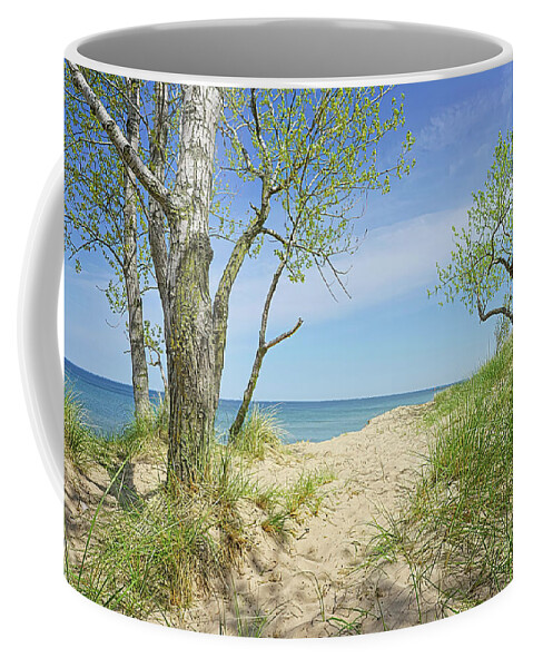 Lake Michigan Coffee Mug featuring the photograph Coastal View by Kathi Mirto