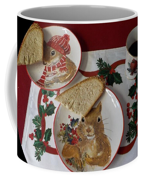 Coffee Coffee Mug featuring the photograph Coffee and Winter Place Setting by Nancy Ayanna Wyatt