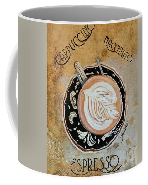 Coffee Coffee Mug featuring the painting Coffee Time by Juliette Becker