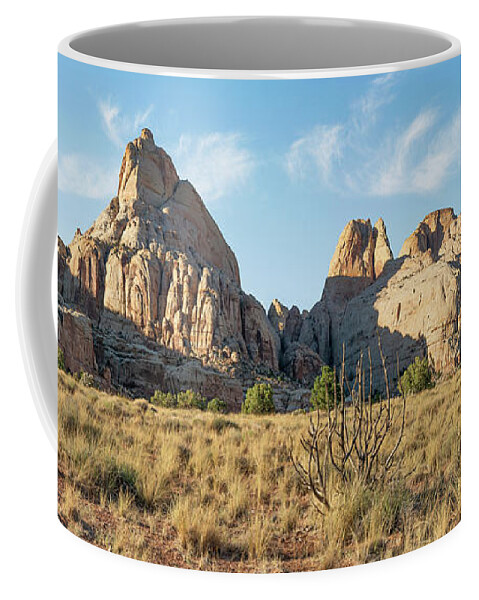 Utah Coffee Mug featuring the photograph Cohab Canyon Panoramic View by Aaron Spong