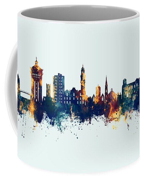 Colchester Coffee Mug featuring the digital art Colchester England Skyline #27 by Michael Tompsett
