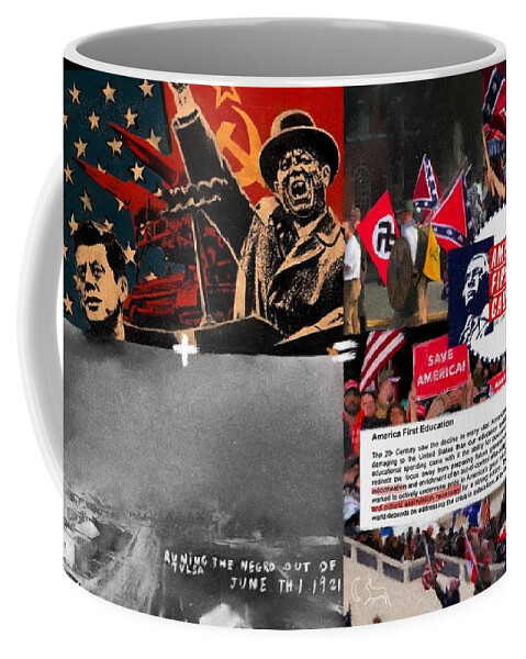  Coffee Mug featuring the digital art Cold Race War by Jason Cardwell
