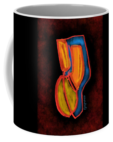 Collage Coffee Mug featuring the digital art Collage #21 by Ljev Rjadcenko