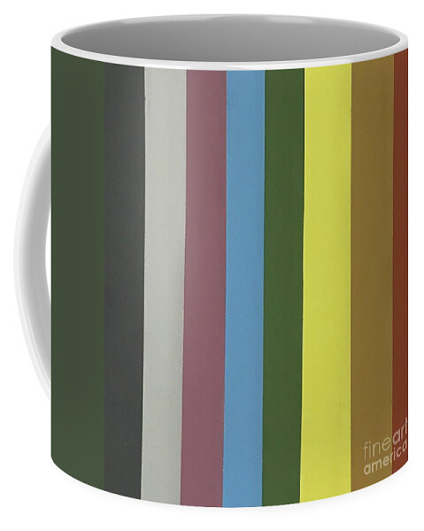 Original Art Work Coffee Mug featuring the mixed media Color Illusion #6 by Theresa Honeycheck