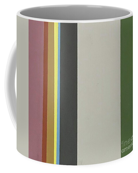 Original Art Work Coffee Mug featuring the mixed media Color Illusion #5 by Theresa Honeycheck