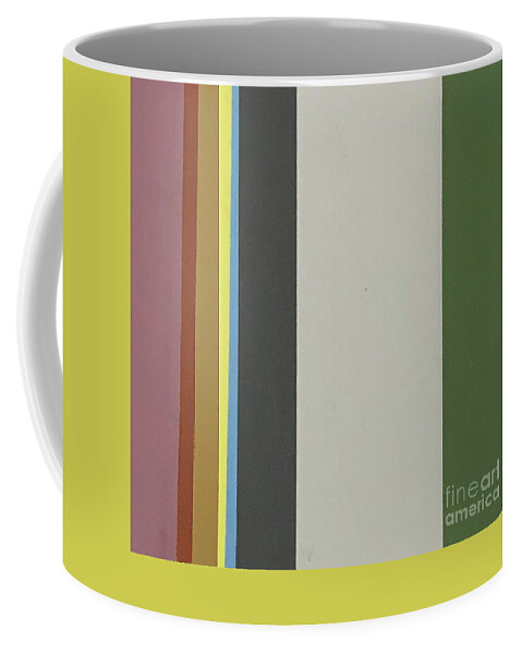 Original Art Work Coffee Mug featuring the mixed media Color Illusion #7 by Theresa Honeycheck