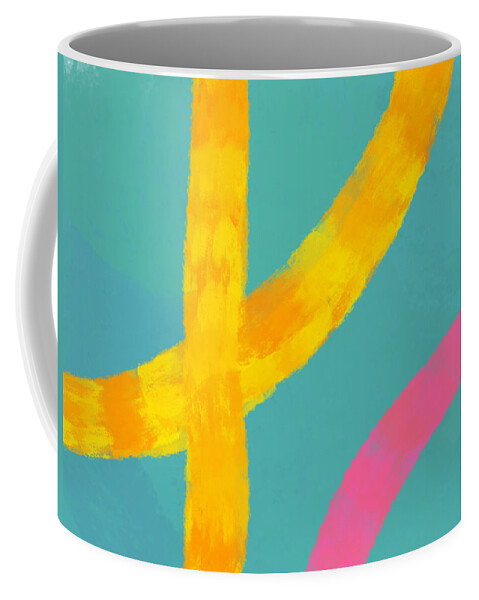 Orange Coffee Mug featuring the digital art Beach Color by Bnte Creations