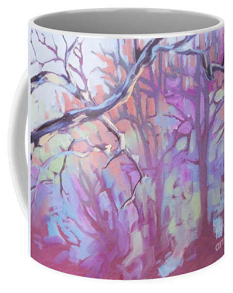 Spring Coffee Mug featuring the painting Color of Spring by K M Pawelec
