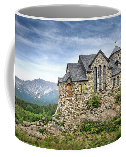 Estes Park Coffee Mug featuring the photograph Colorado Chapel On The Rock by James Woody
