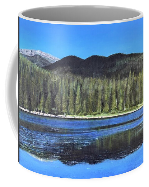 Landscape Coffee Mug featuring the painting Colorado Views by Melissa Torres