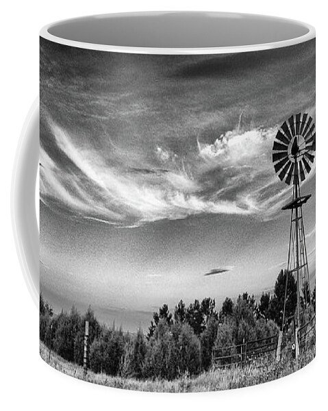 Windmill Coffee Mug featuring the photograph Colorado Windmill by Bob Falcone