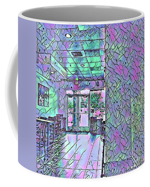 Doors Coffee Mug featuring the photograph Colorful doorway by Steven Wills