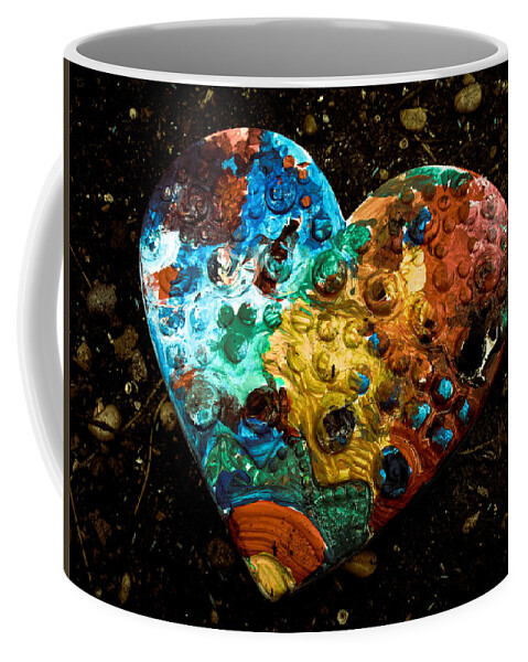 Colors Coffee Mug featuring the photograph Colorful Heart by W Craig Photography