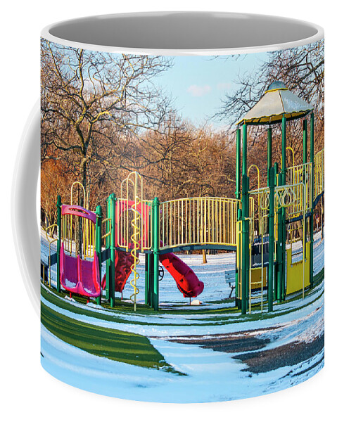 Colorful Coffee Mug featuring the photograph Colorful Playground by Cathy Kovarik