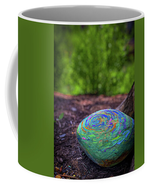 Landscape Coffee Mug featuring the photograph Colorful Rock by Lora J Wilson