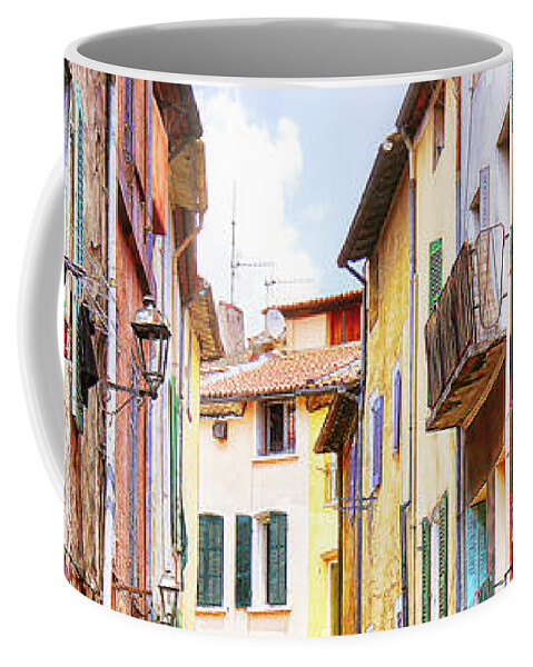 Old Walls Coffee Mug featuring the photograph Colors of Provence, France by Tatiana Travelways