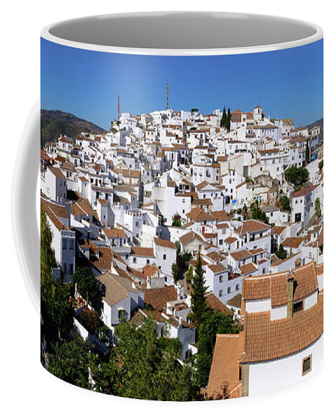 Panoramic Coffee Mug featuring the photograph Comares panoramic by Gary Browne