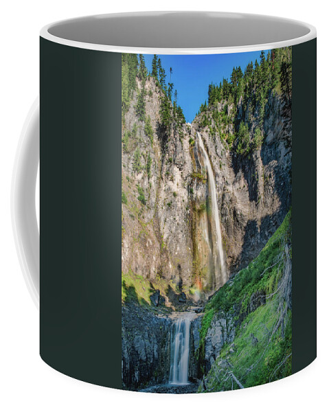 Mount Rainier Coffee Mug featuring the photograph Comet Falls by Robert J Wagner