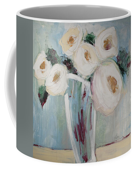 Floral Coffee Mug featuring the painting Comin At Cha Baby by Terri Einer