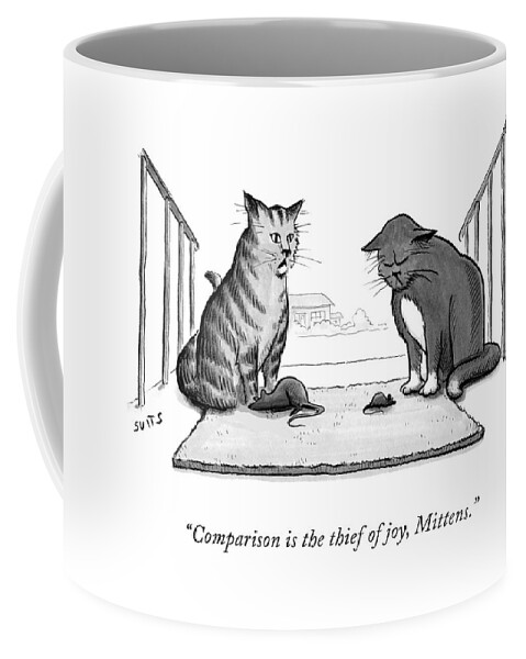 Comparison is the Thief of Joy Coffee Mug by Julia Suits - Conde Nast