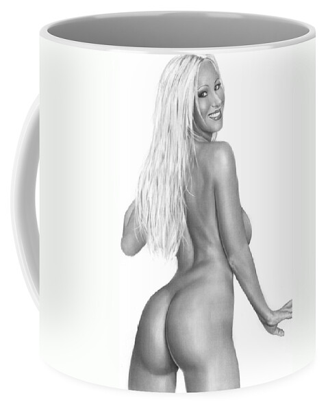Pete Coffee Mug featuring the drawing Concept of Divine Design by Pete Tapang