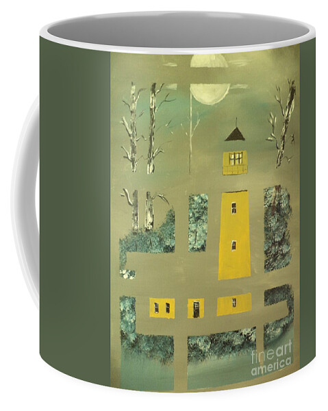 #artist Coffee Mug featuring the painting Confused # 266 by Donald Northup
