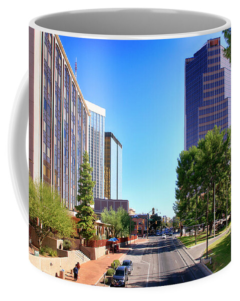 Congress Coffee Mug featuring the photograph Congress Street Tucson by Chris Smith