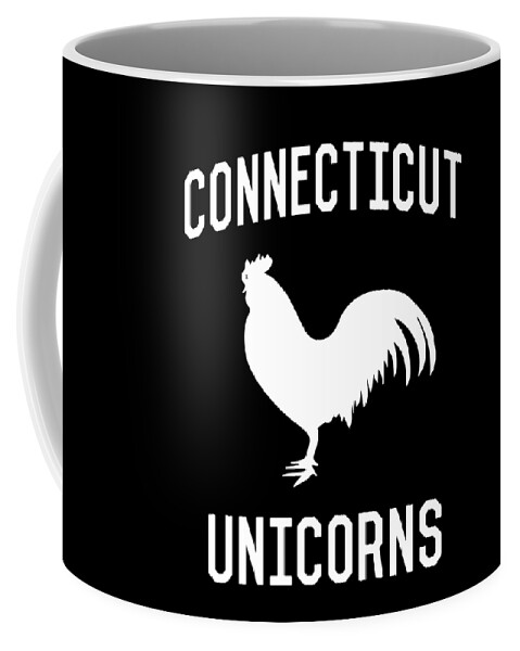 Funny Coffee Mug featuring the digital art Connecticut Unicorns by Flippin Sweet Gear