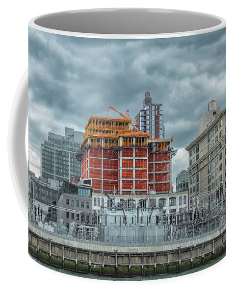 Dumbo Coffee Mug featuring the photograph Construction Continues in DUMBO by Cate Franklyn