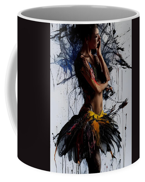 Digital Coffee Mug featuring the digital art Contemplation by Beverly Read