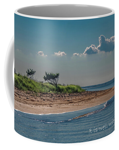 Chincoteague Coffee Mug featuring the photograph Contentment in Chincoteague by Marcy Wielfaert