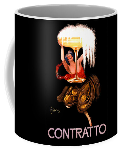 Contratto Coffee Mug featuring the painting Contratto Advertising Poster by Leonetto Cappiello