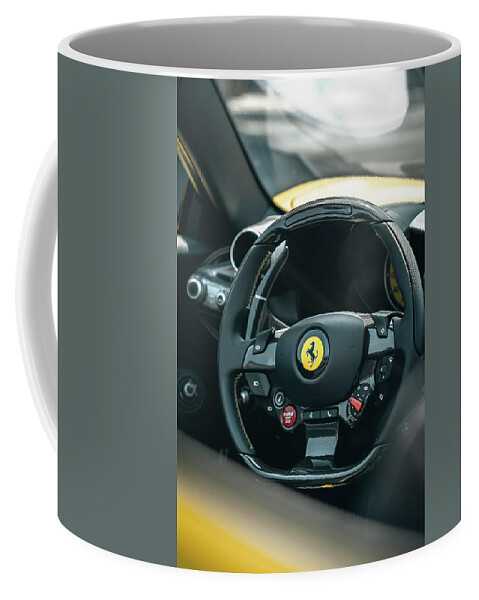 Ferrari Coffee Mug featuring the photograph Control Center by David Whitaker