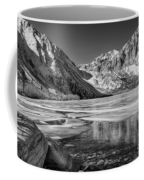 Landscape Coffee Mug featuring the photograph Convict Lake Morning - Winter by Sandra Bronstein