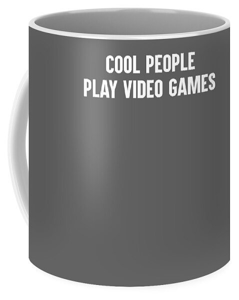  Pc Coffee Mug featuring the tapestry - textile Cool people play video games by Luke Kelly