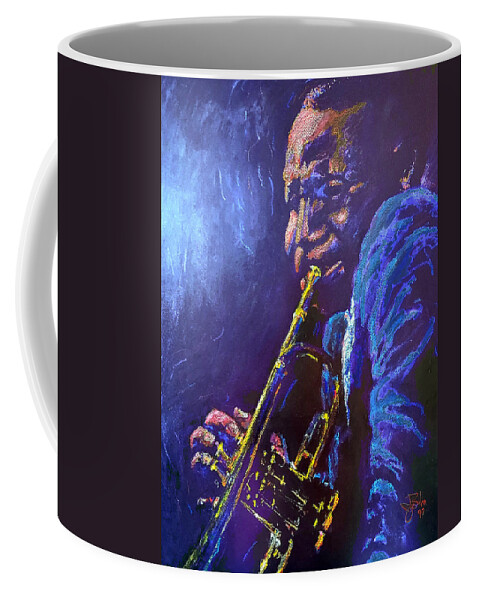 Cootie Williams Jazz Trumpet Blues R&b Duke Ellington Coffee Mug featuring the pastel Cootie Williams by John Bohn