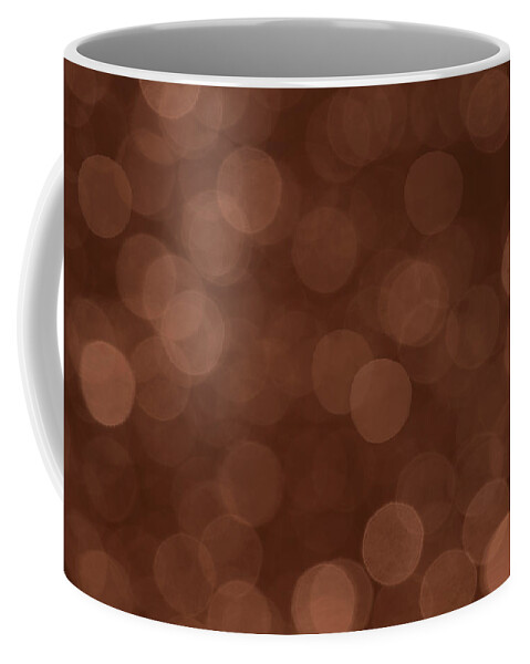 Copper Coffee Mug featuring the photograph Copper Brown Bokeh by Peggy Collins